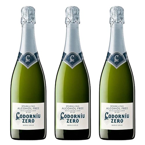 Codorniu Zero Alcohol Free Sparkling Wine 75cl Treble Prosecco Set